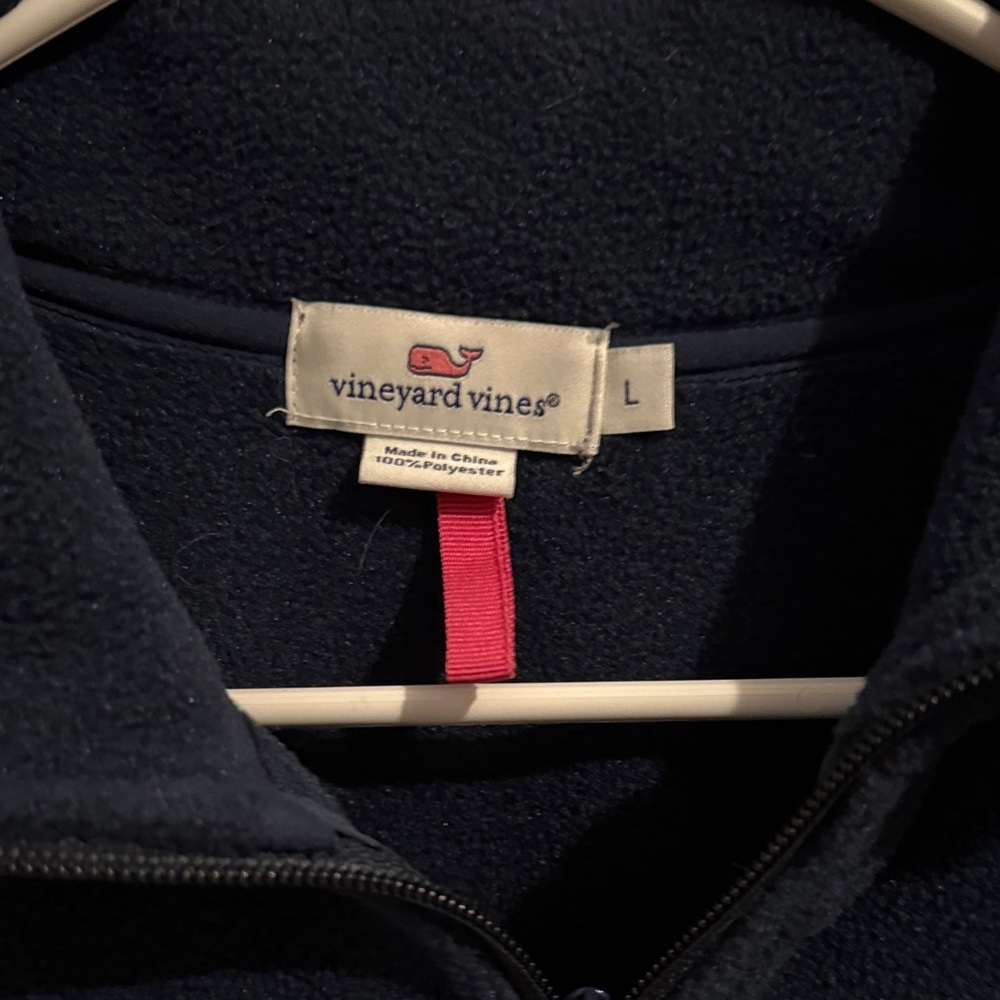 Vineyard Vines Dark Blue Wonens Jacket with Pink Details - Picture 2 of 7
